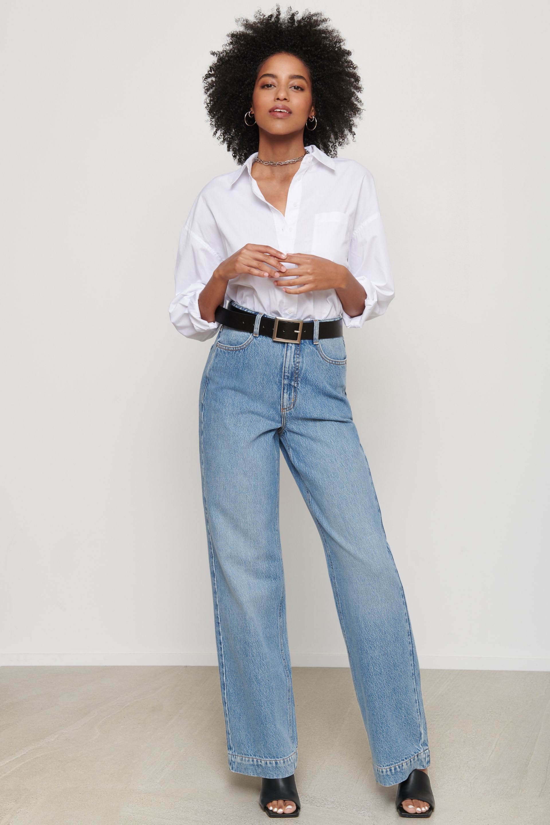 high waisted jeans garage