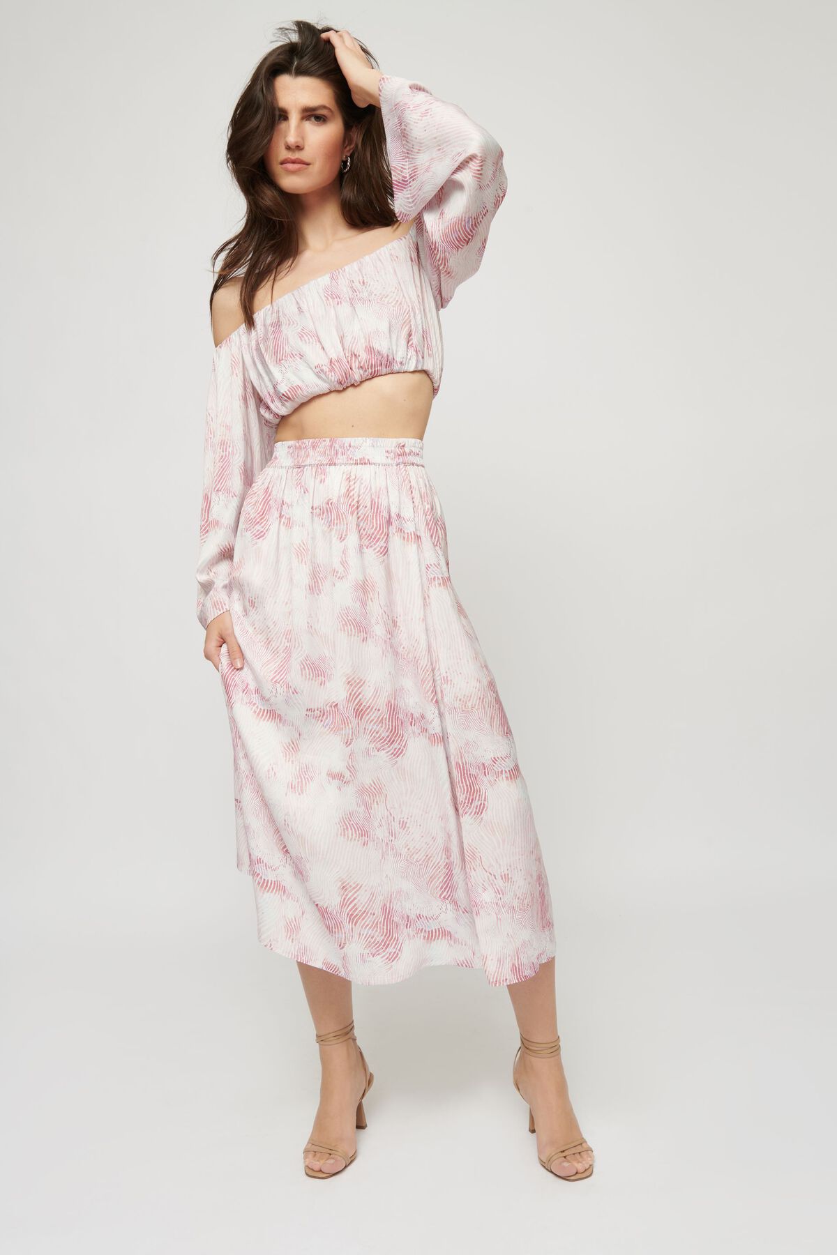 Garage Flowy Maxi Skirt. 2