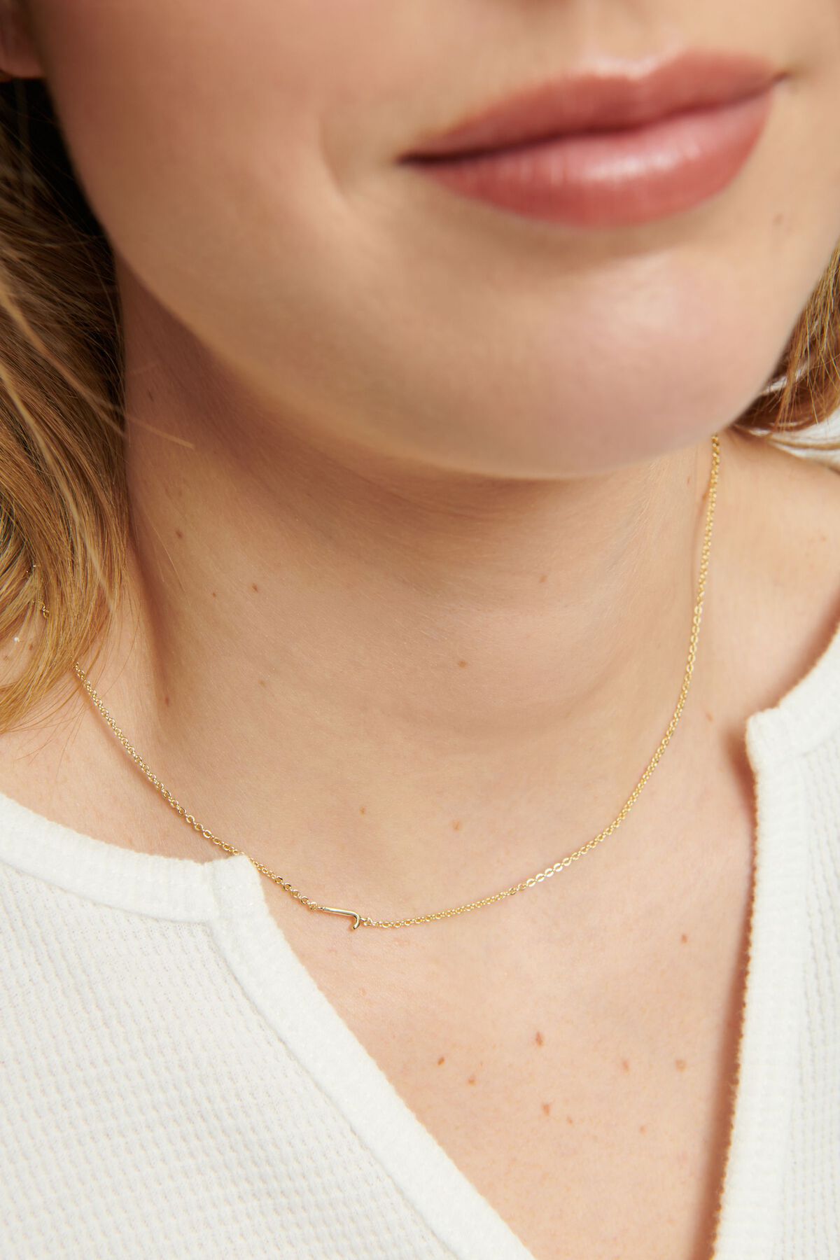 Garage 14K Gold Plated Initial Necklace. 1