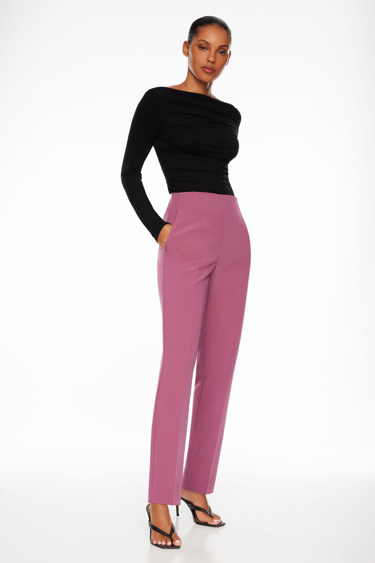 Kendall Side Zip Slim Pants Garage