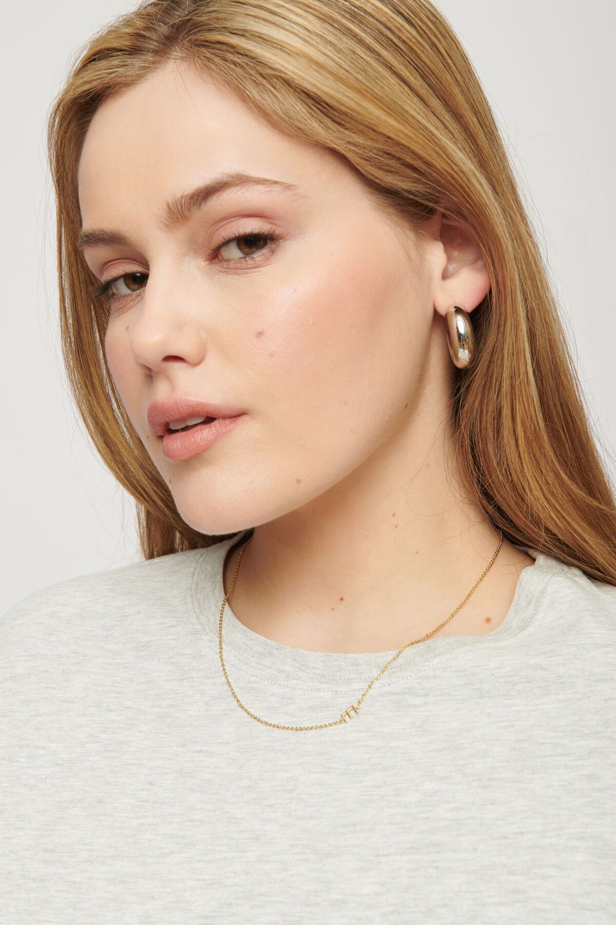 Garage 14K Gold Plated Initial Necklace. 1