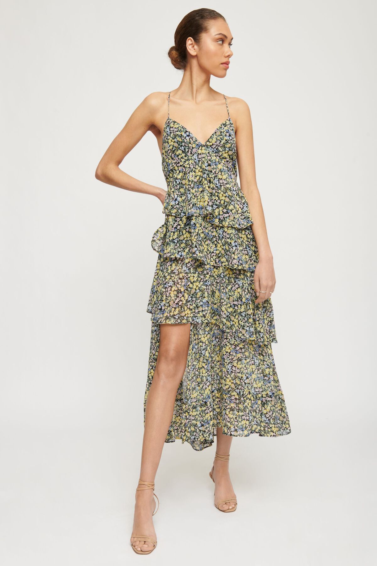 Garage Maxi Dress with Tiered Ruffle Skirt 1000554302R9