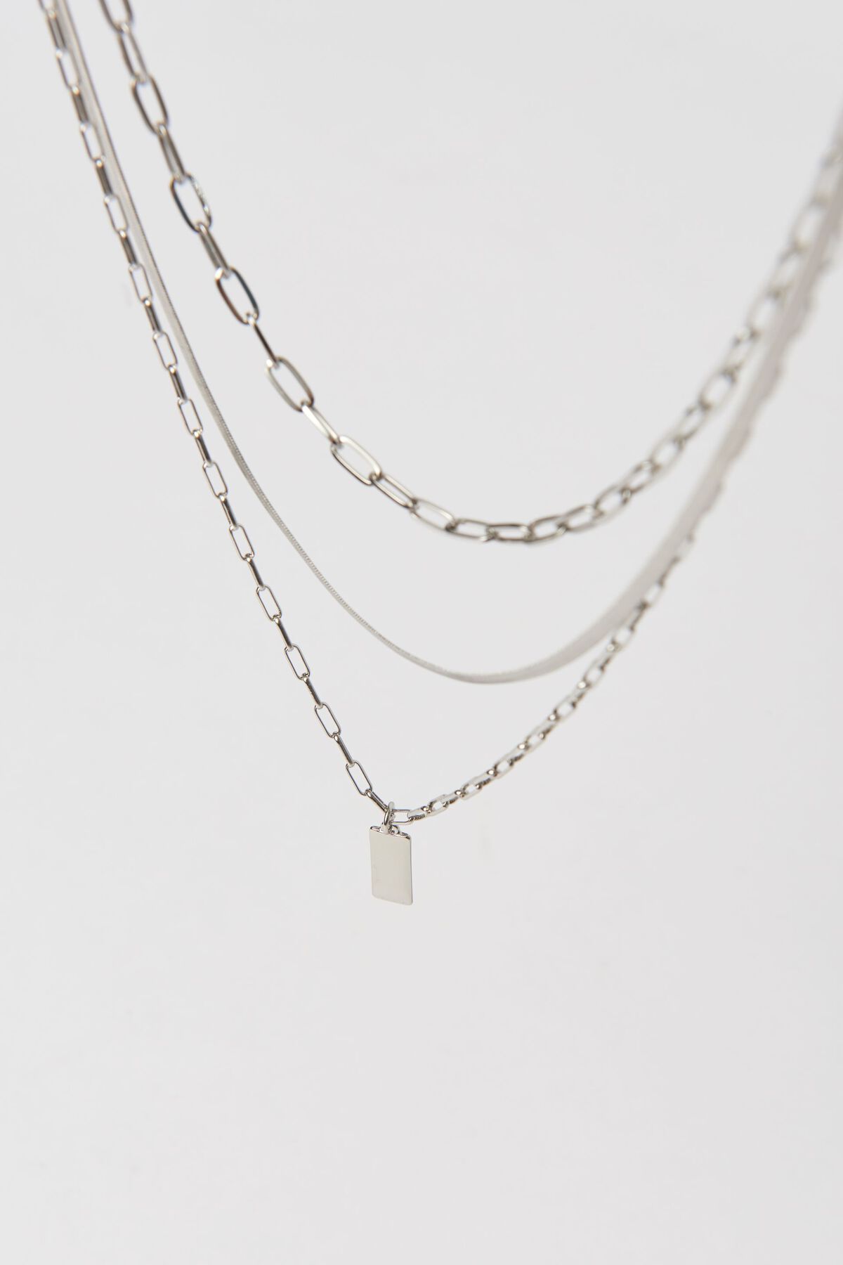 Garage Layered Paperclip & Pendant Necklace. 4