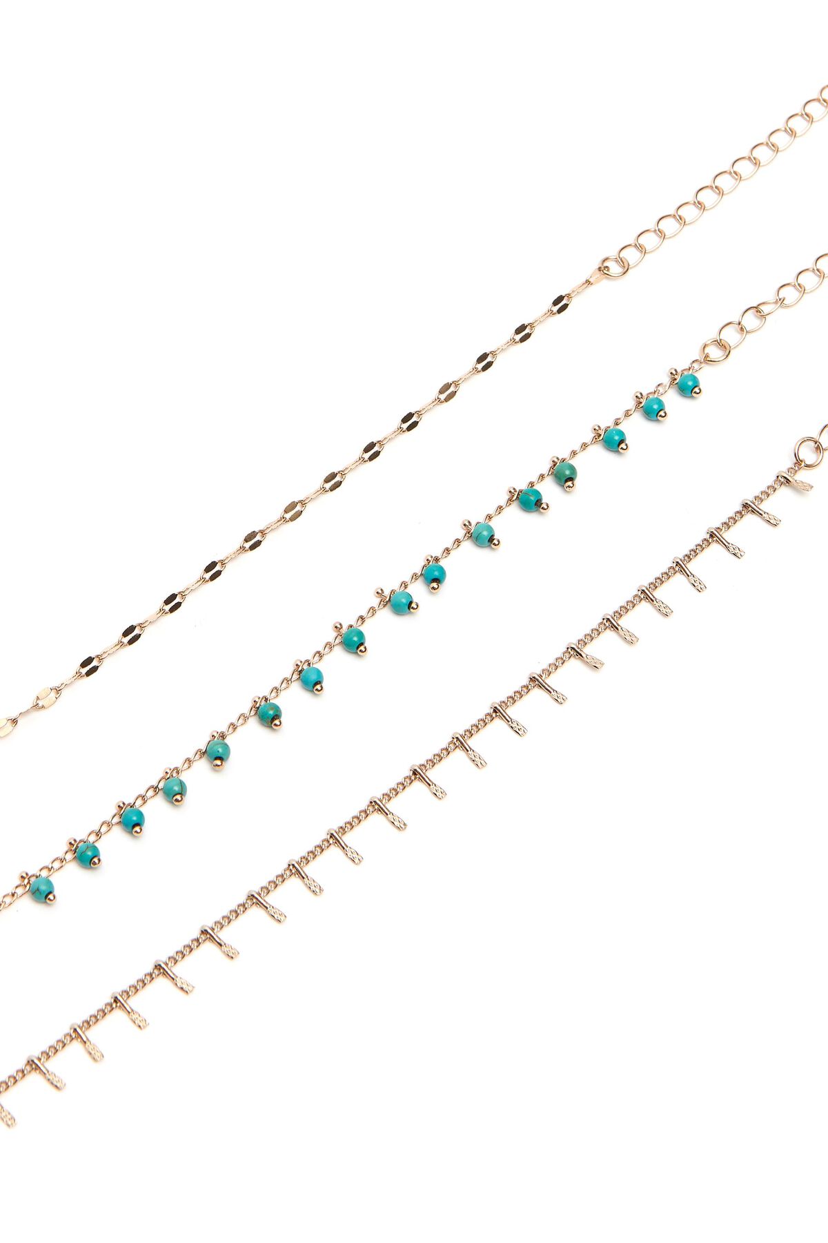 Garage 3-Pack Chain Anklets. 5