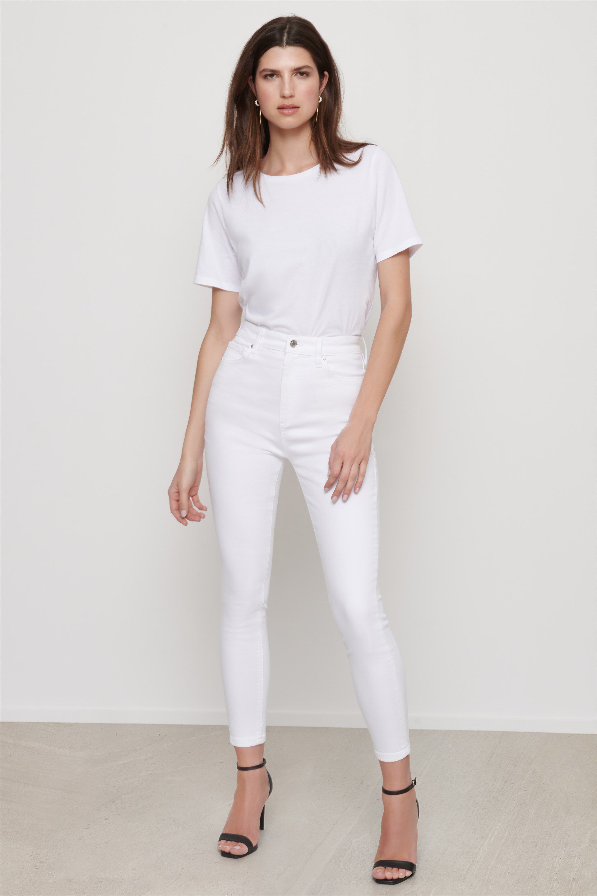 garage white jeans