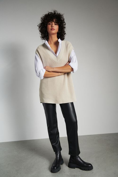 Alternative view # 2 of Dynamite Sweaters & Knits Sweater Vest in Cream