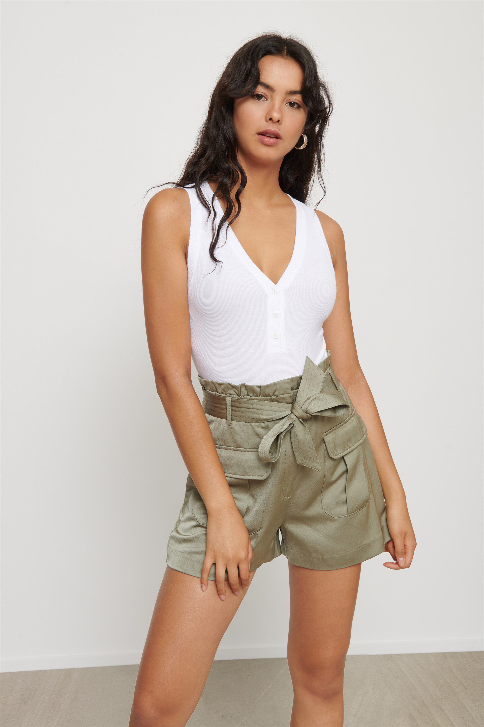 garage high waisted shorts