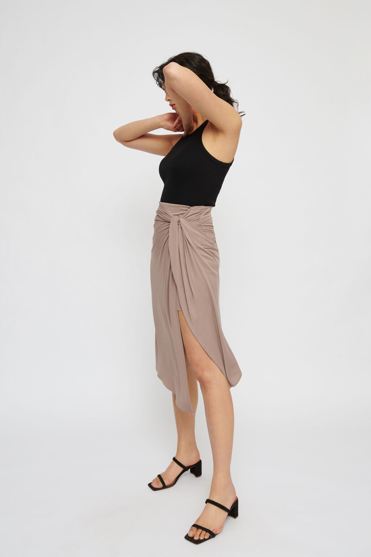 Garage TwistFront Midi Skirt 1000641991D7
