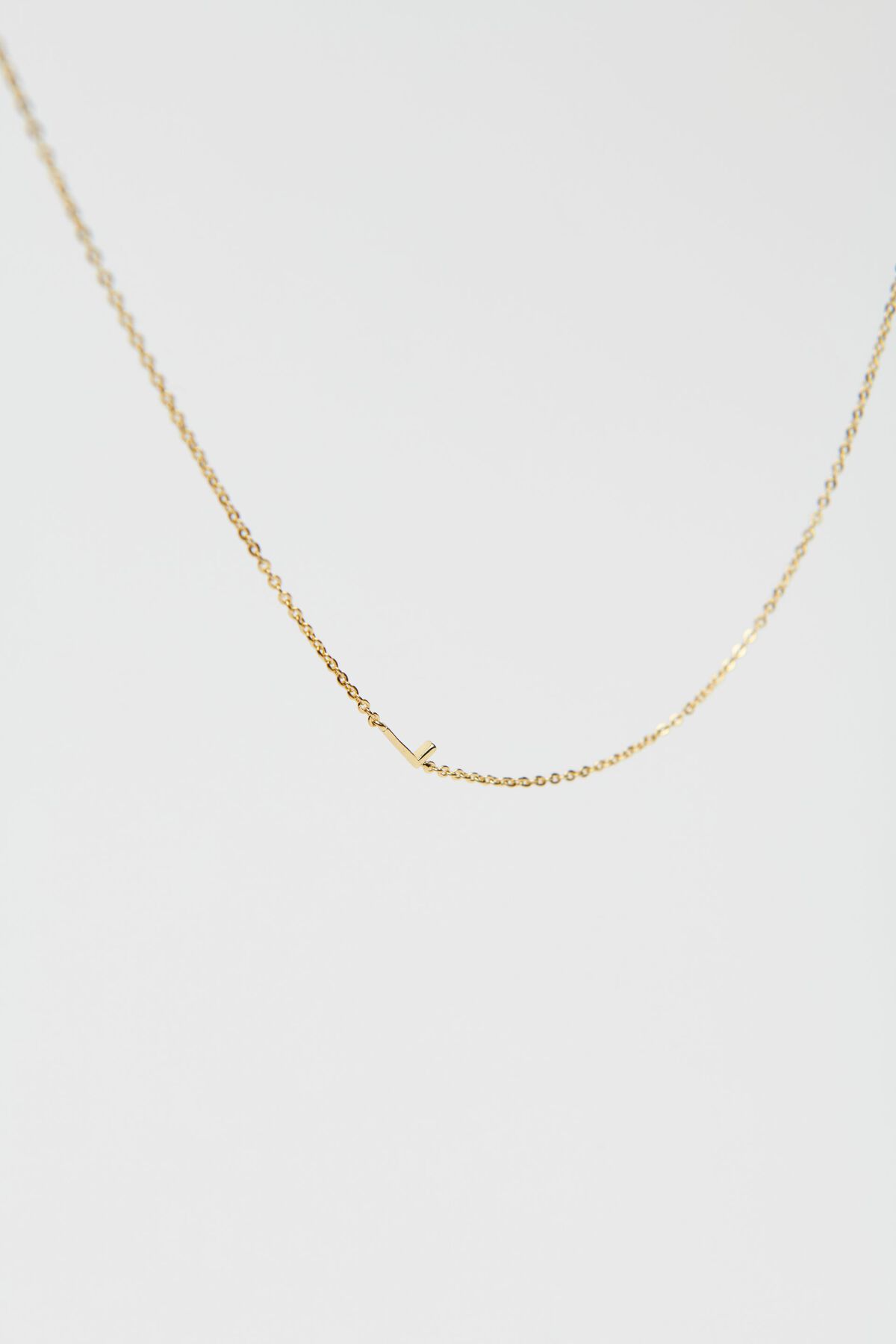 Garage 14K Gold Plated Initial Necklace. 2