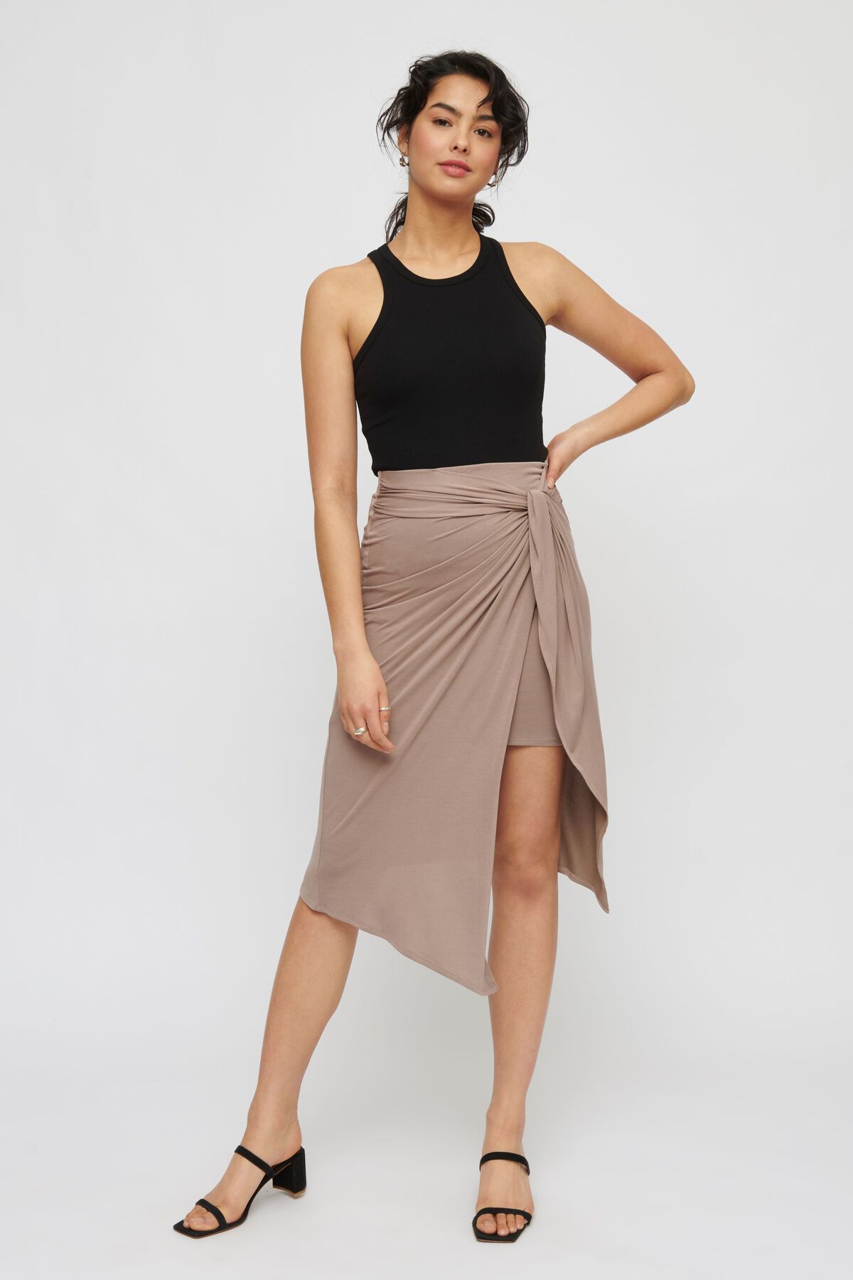 Garage TwistFront Midi Skirt 1000641991D7
