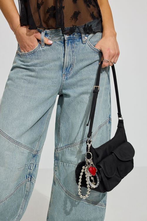 Fur Heart Teddy Bag Charms