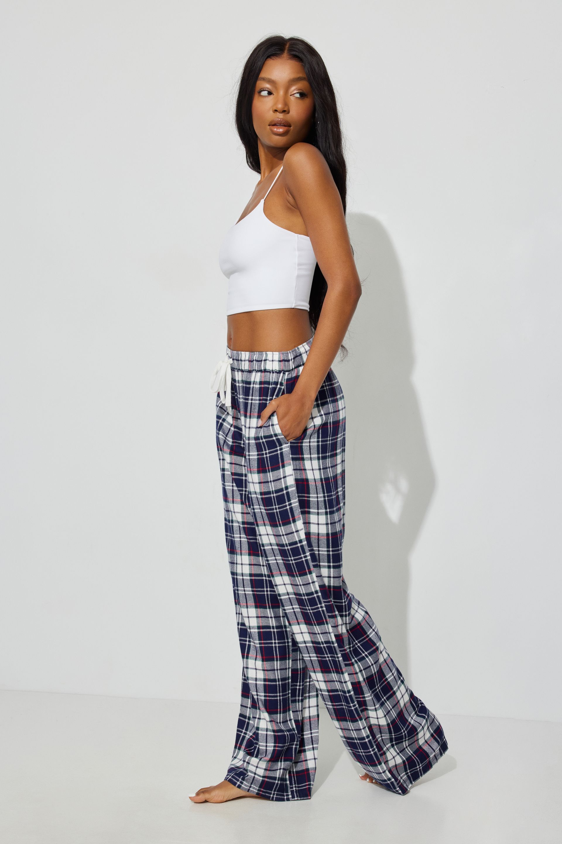 Plaid Pant CREAM Garage