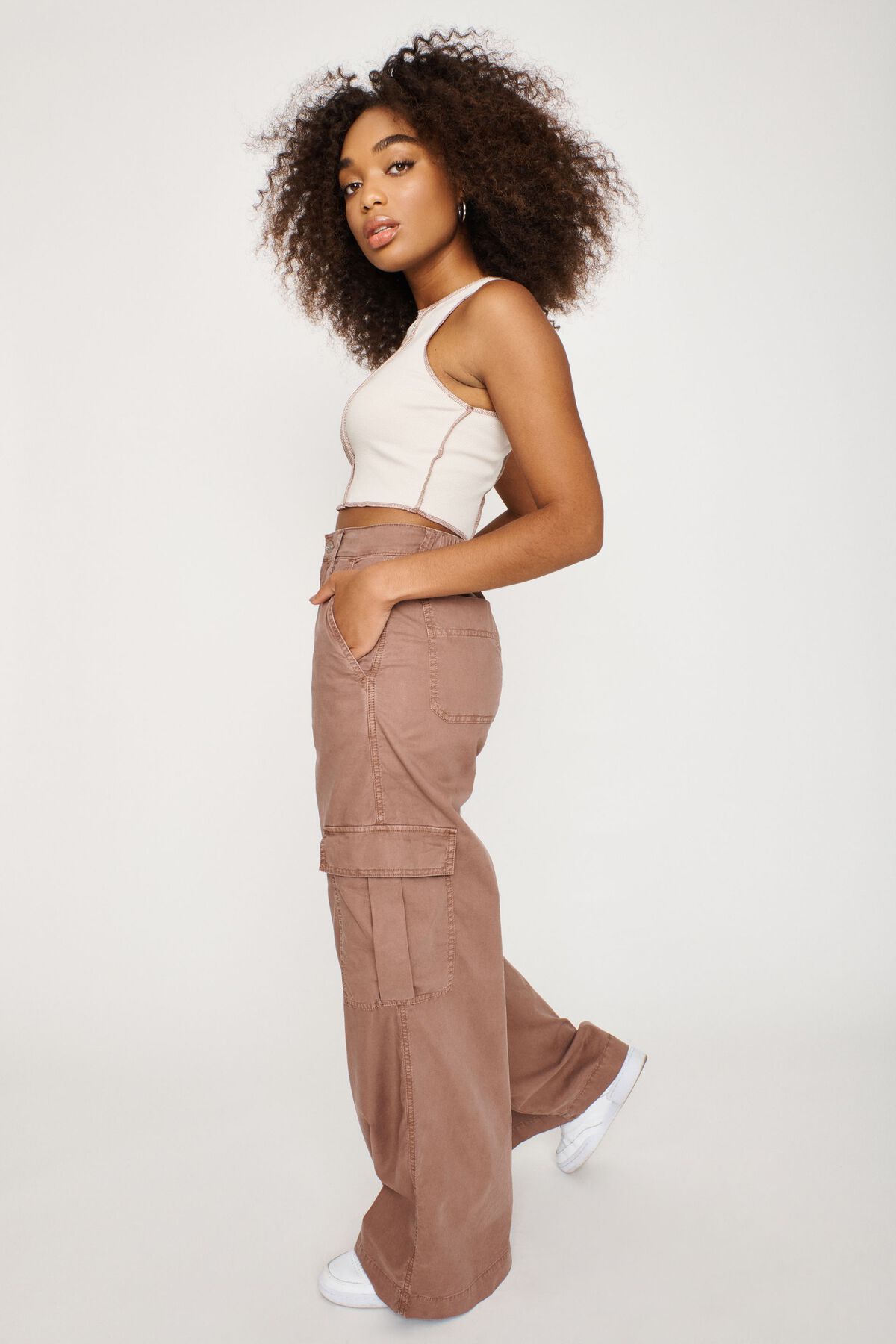 Garage Willow Wide Leg Cargo Pants 1000665324DJ