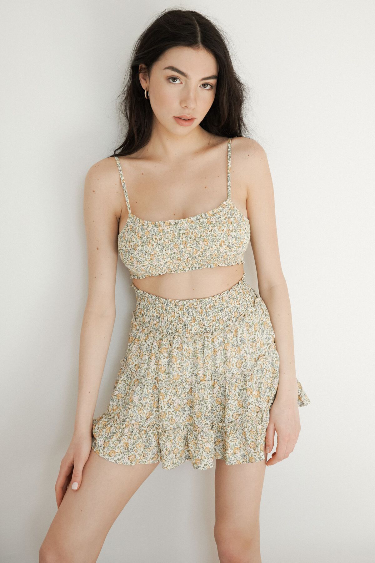 Garage Tiered Ruffle Skirt. 1