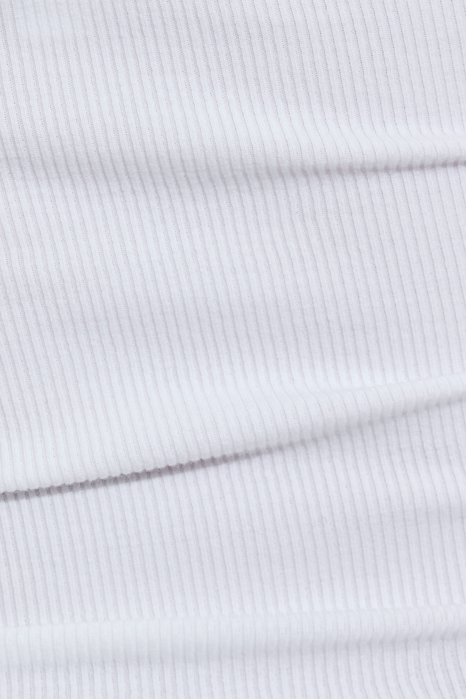 Haut côtelé à col licou échancr