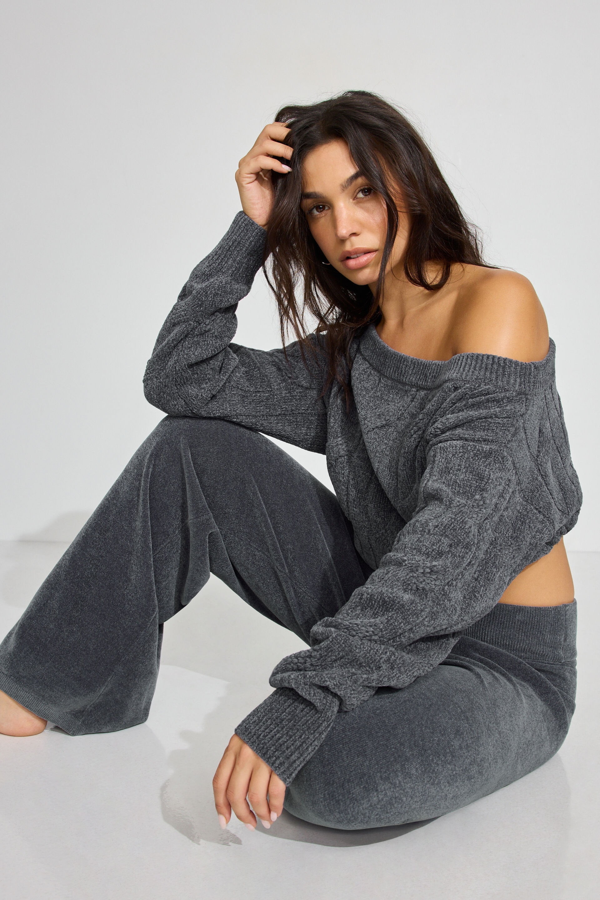 Chenille Low Rise Pants