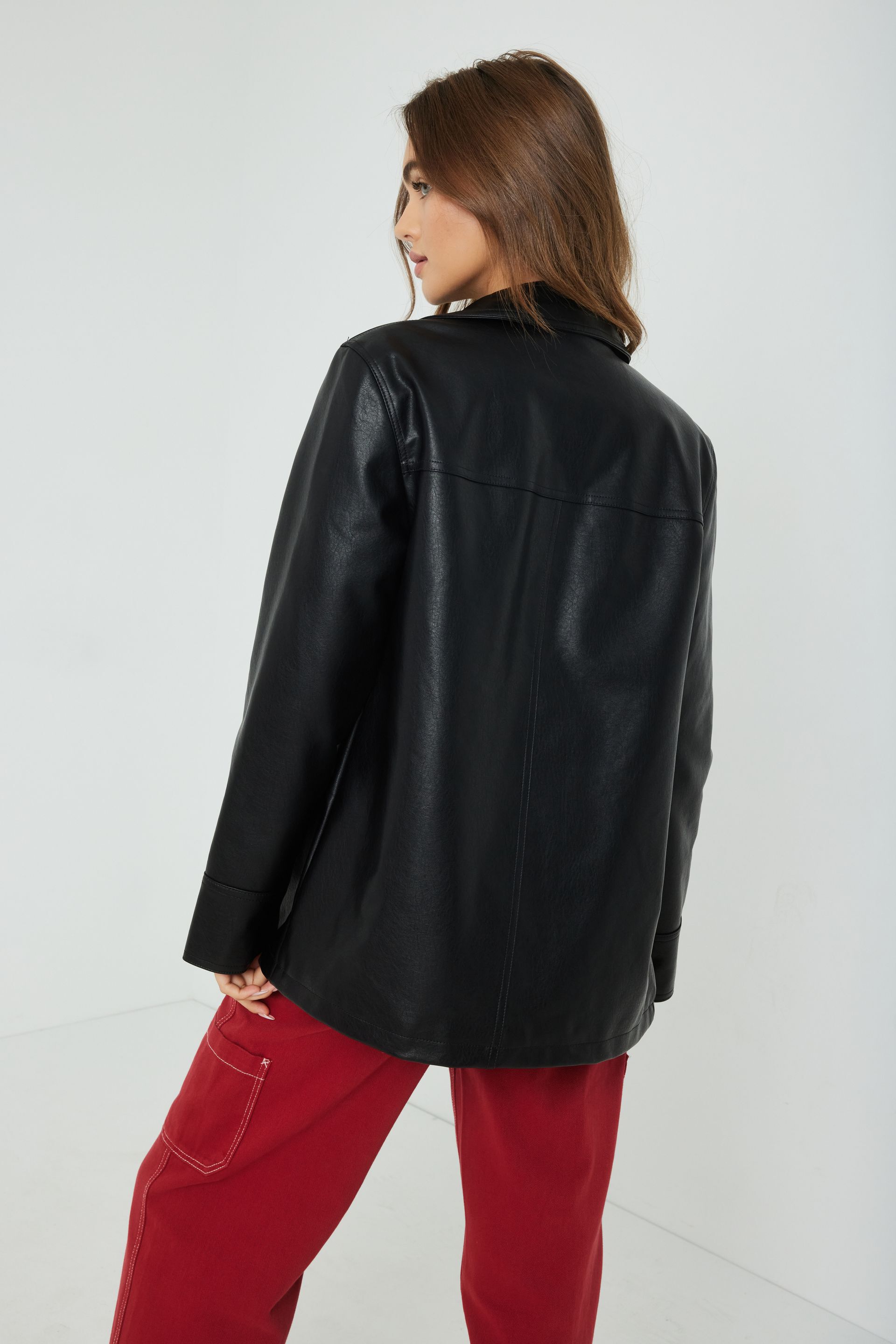 Bella Faux Leather Jacket
