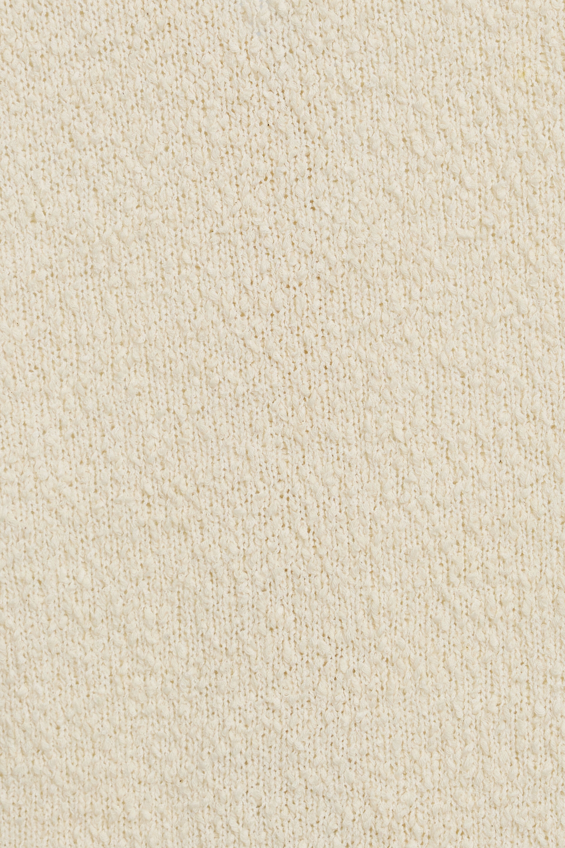 Bouclé Short Sleeve Polo Top