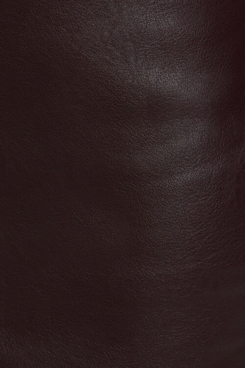 Micro Faux-Leather Bodycon Skort