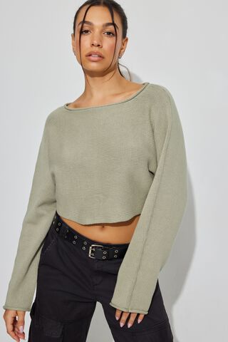 Supersoft Loose Crop Sweater