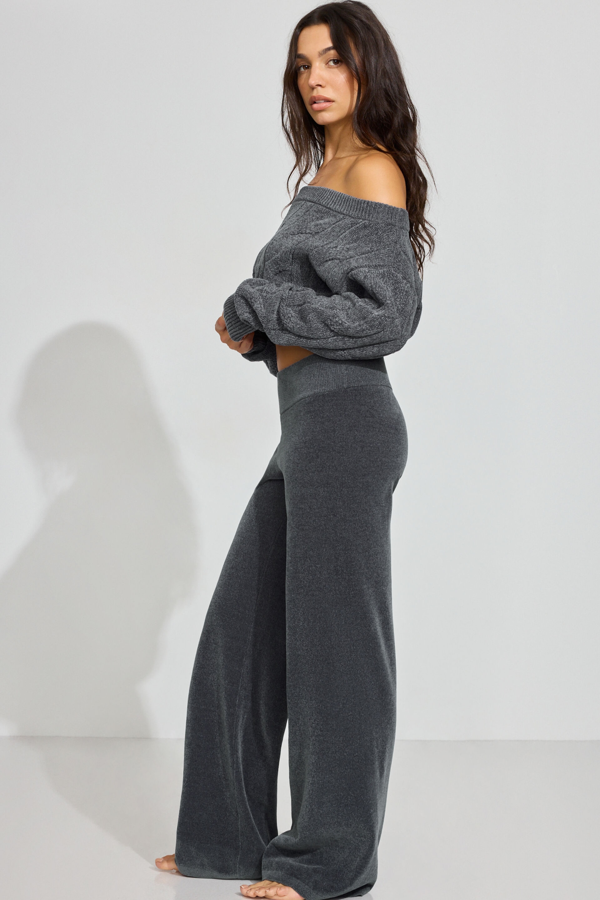 Chenille Low Rise Pants
