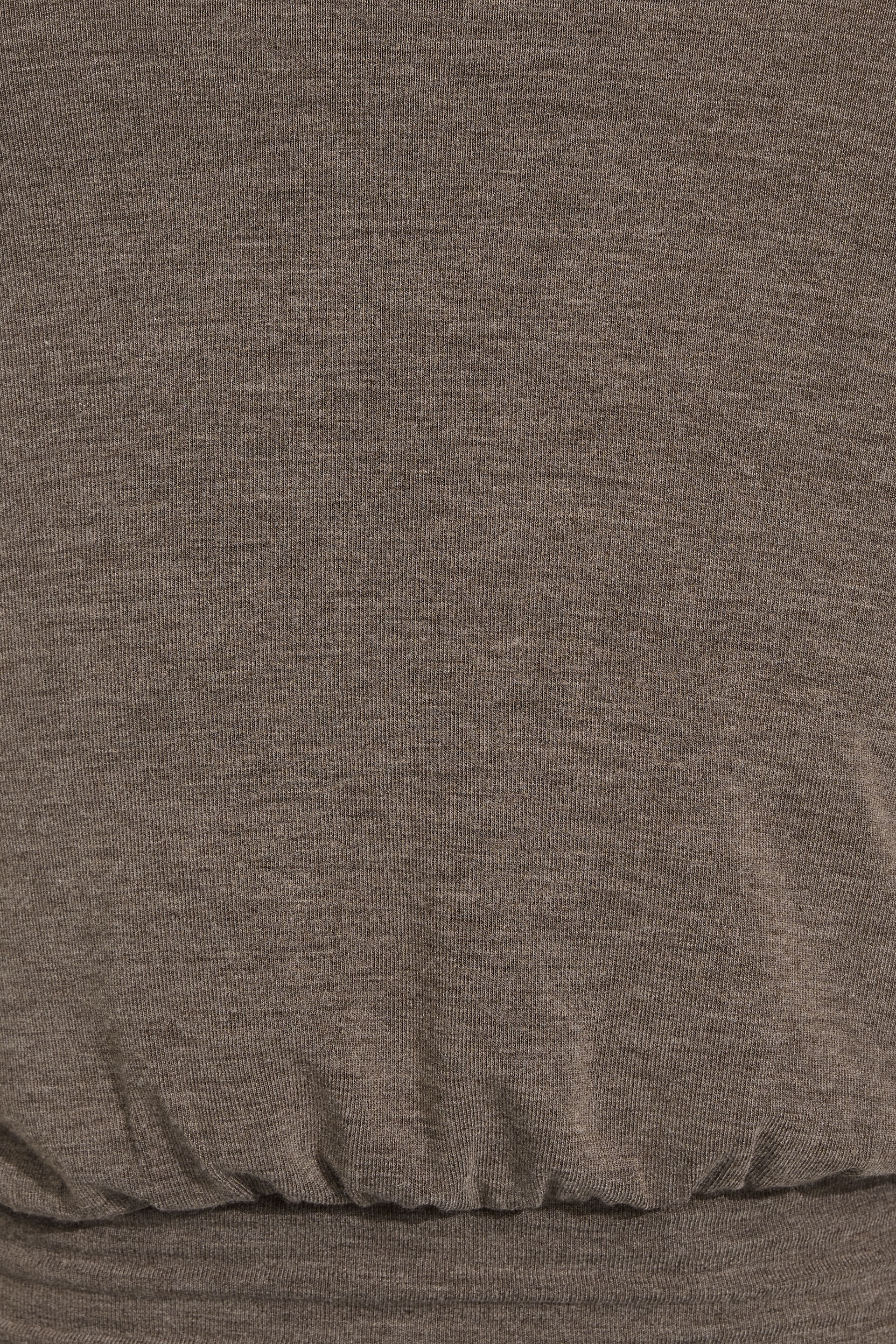 Haut cache-cœur drapé à manches longues et bande la taille