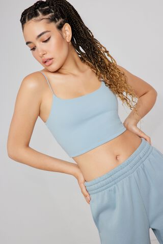 Is That The New Blue Ruched Crop Cami ??  Cami tops, Cami crop top, Tank top  cami