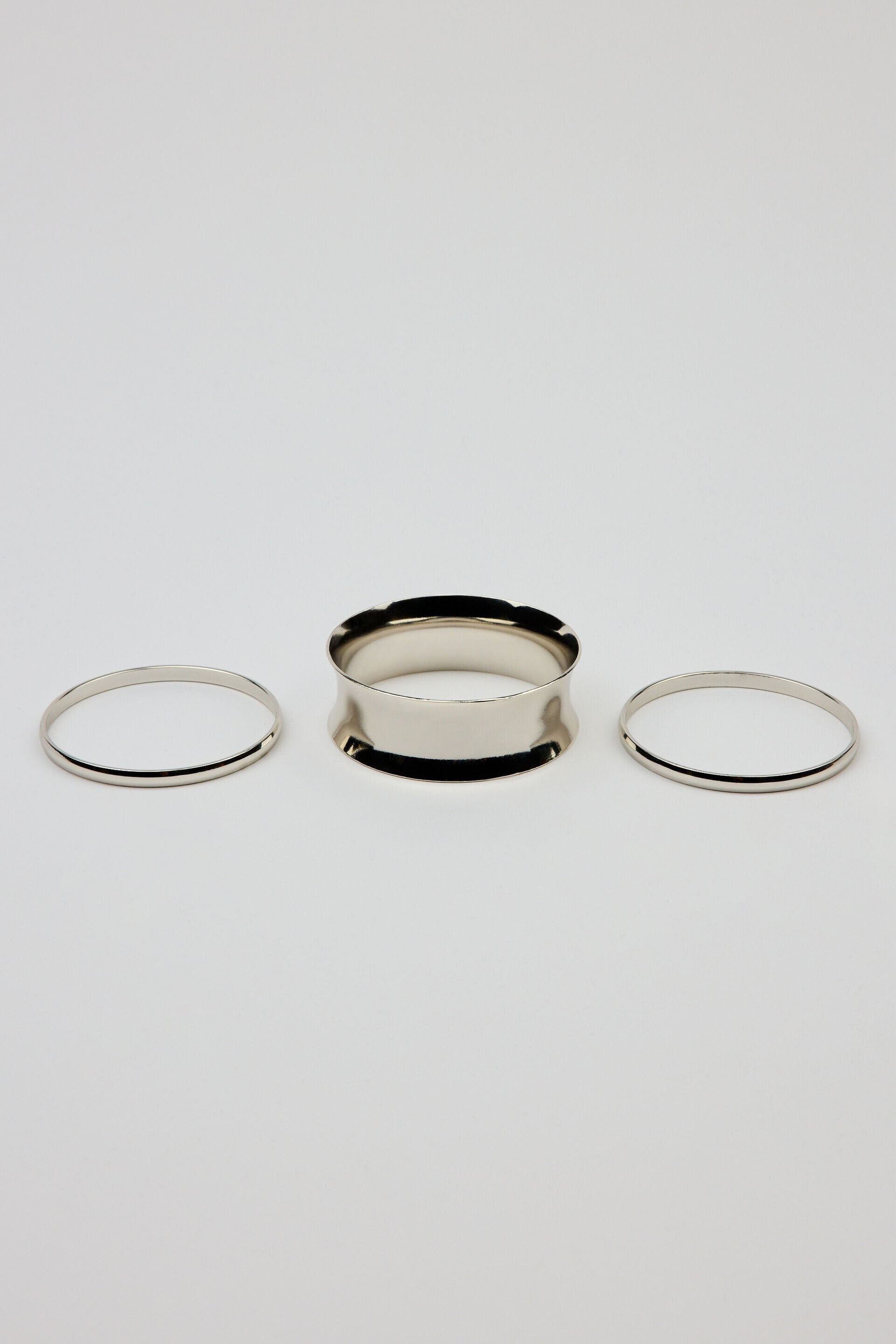 Set of 3 Convex & Wave Bangles
