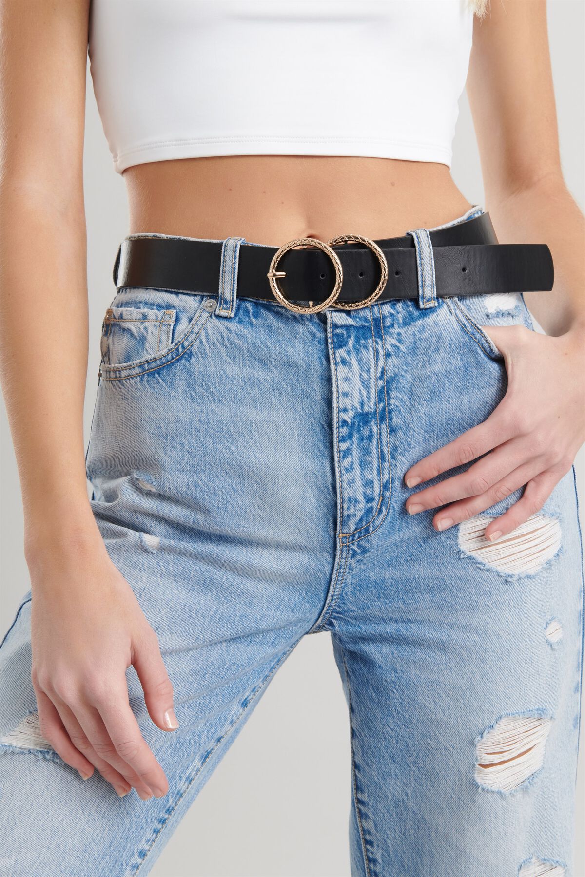 Double Loop Belt Yellow Garage