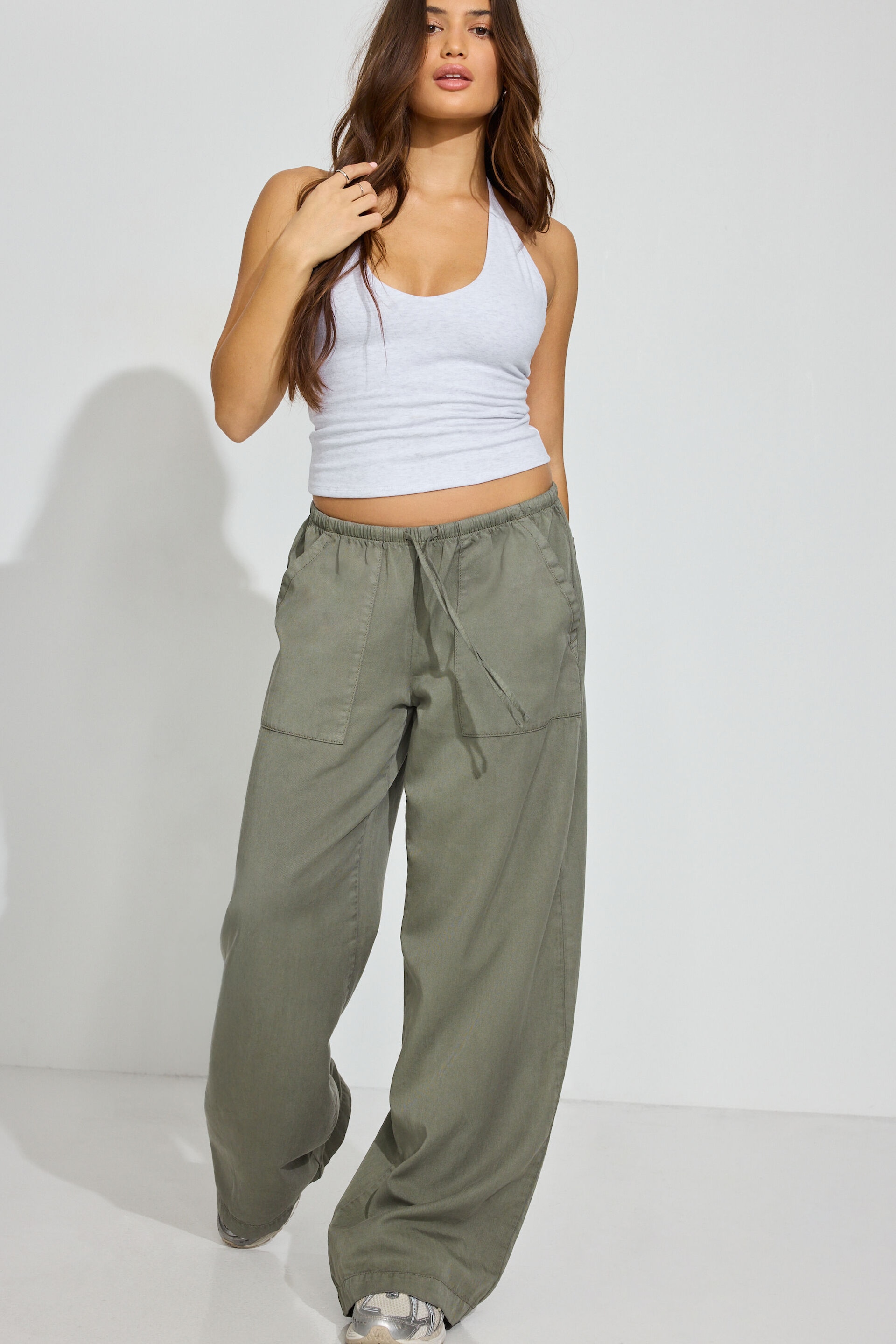 Twill Pull-On Pants