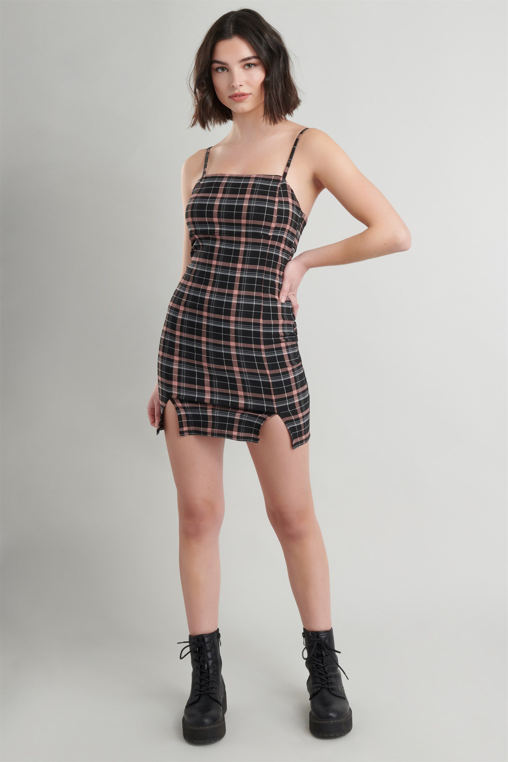 Garage plaid dress Clearance