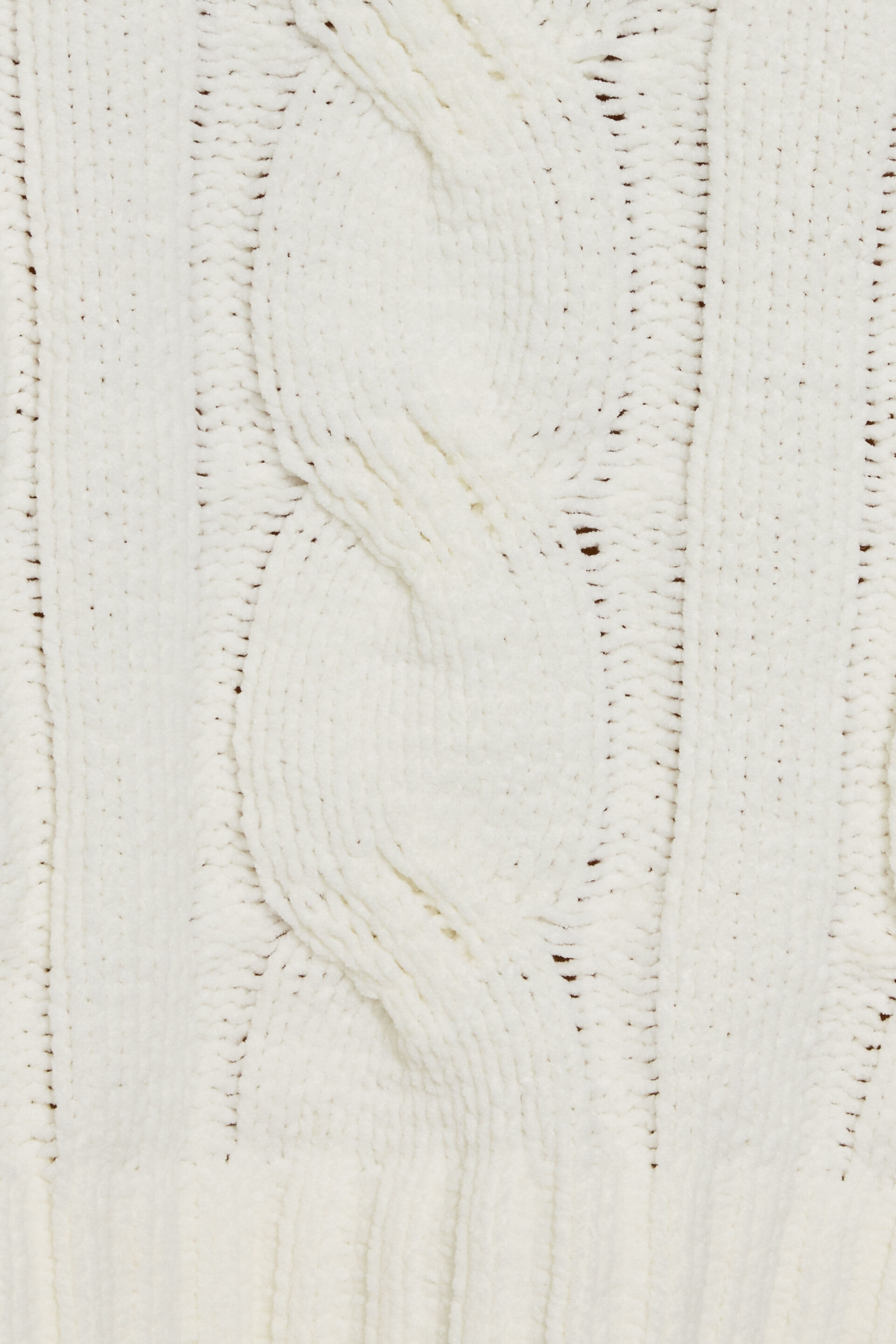 Chandail écourté en chenille torsadée