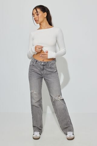Straight Leg Jeans, Women's Clothing