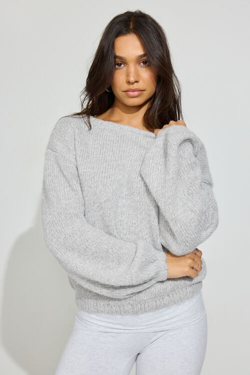 Oversized Boat Neck Sweater