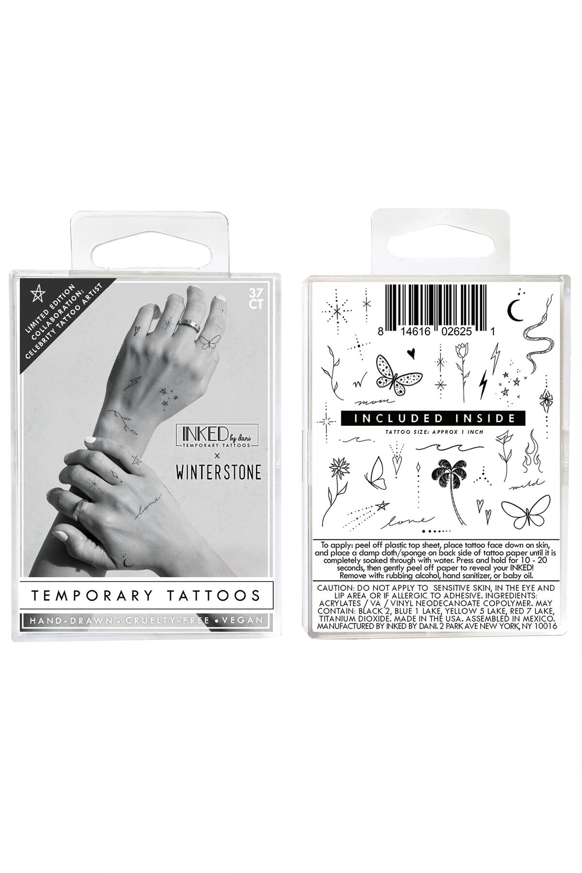 Garage Ensemble de tatouages temporaires INKED BY DANI x WINTERSTONE. 2