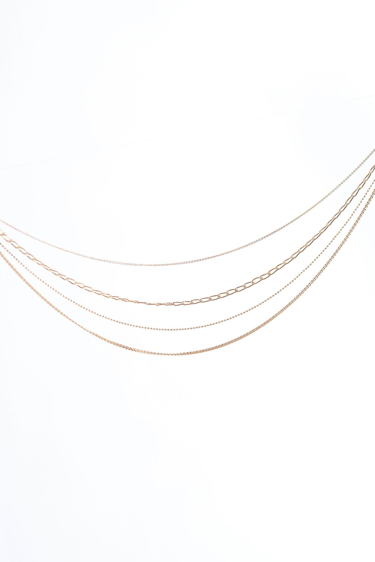 Garage Set of 5 Dainty Chain Necklaces. 1