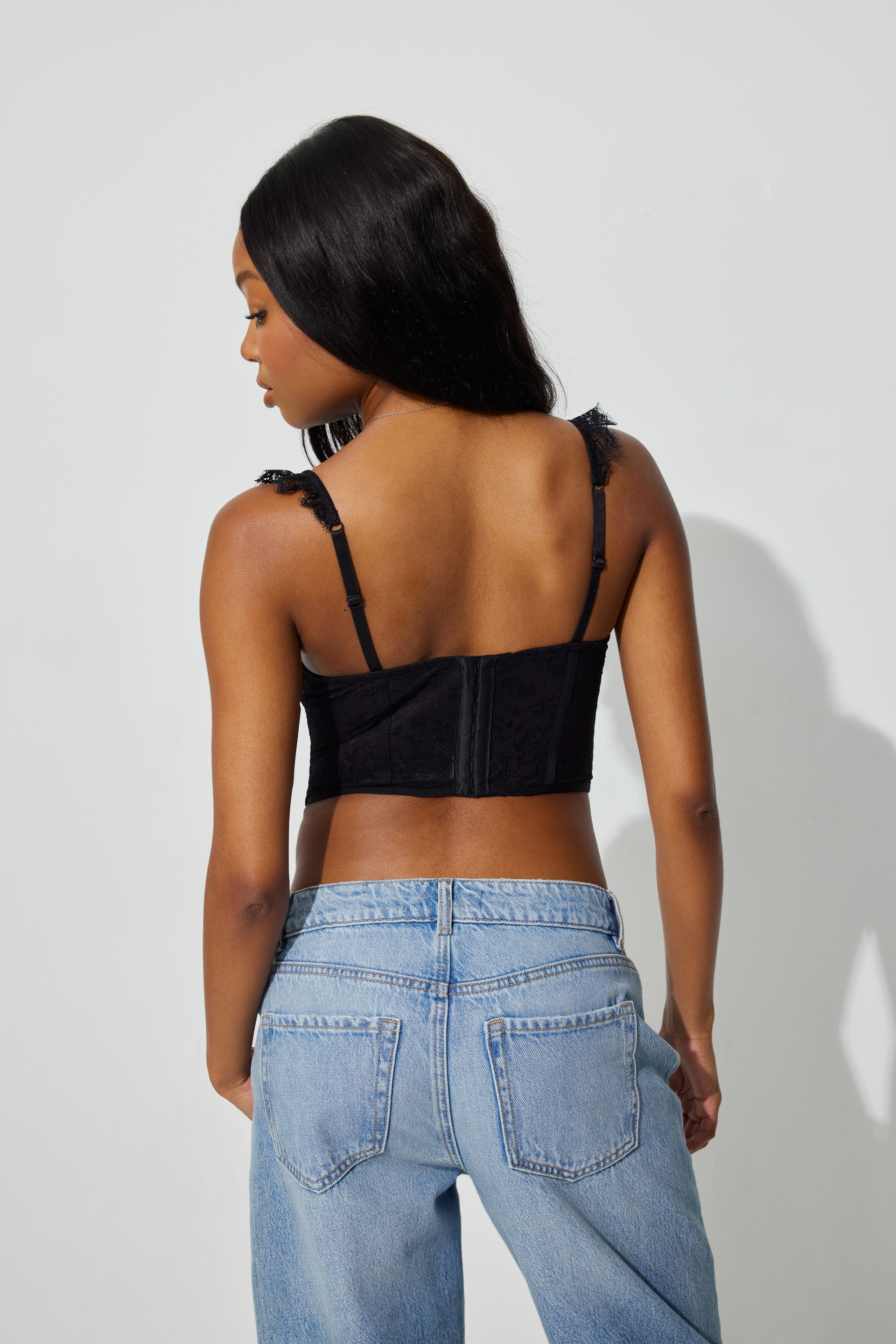 トップス MURRAL Flutter tulle bustier (Black) Flutter tulle bustier (Black)