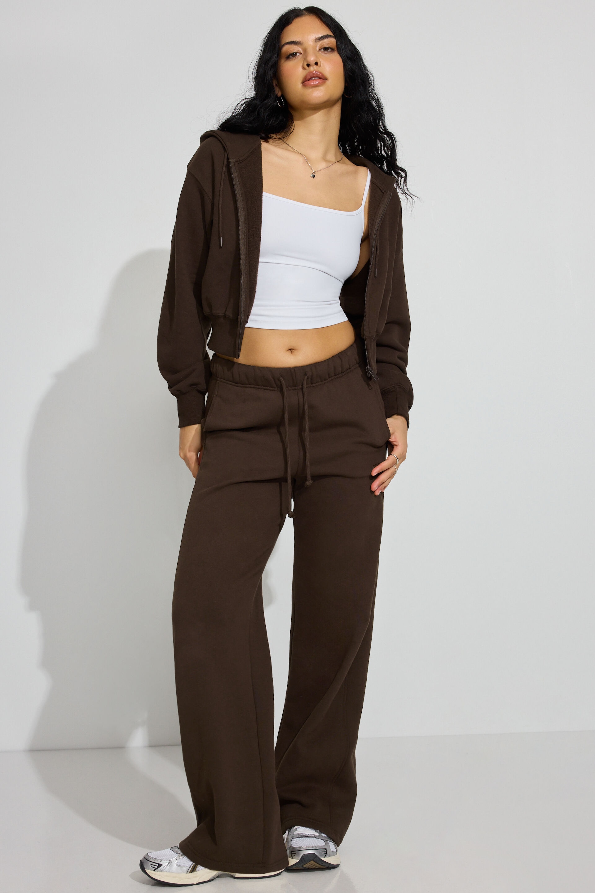 SoftTerry Bubble Zip Hoodie Brown | Garage