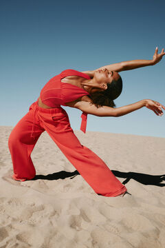 Deep Plunge Halter Top