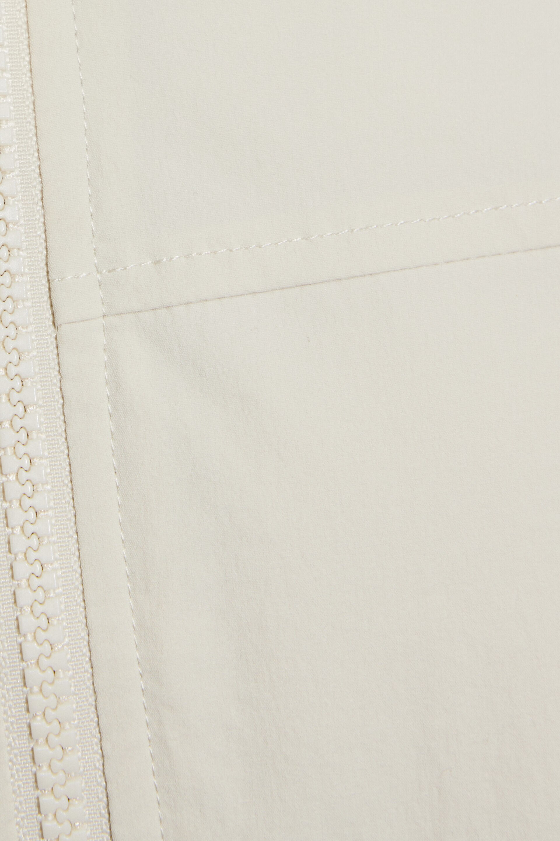 Cropped Nylon Bomber Jacket