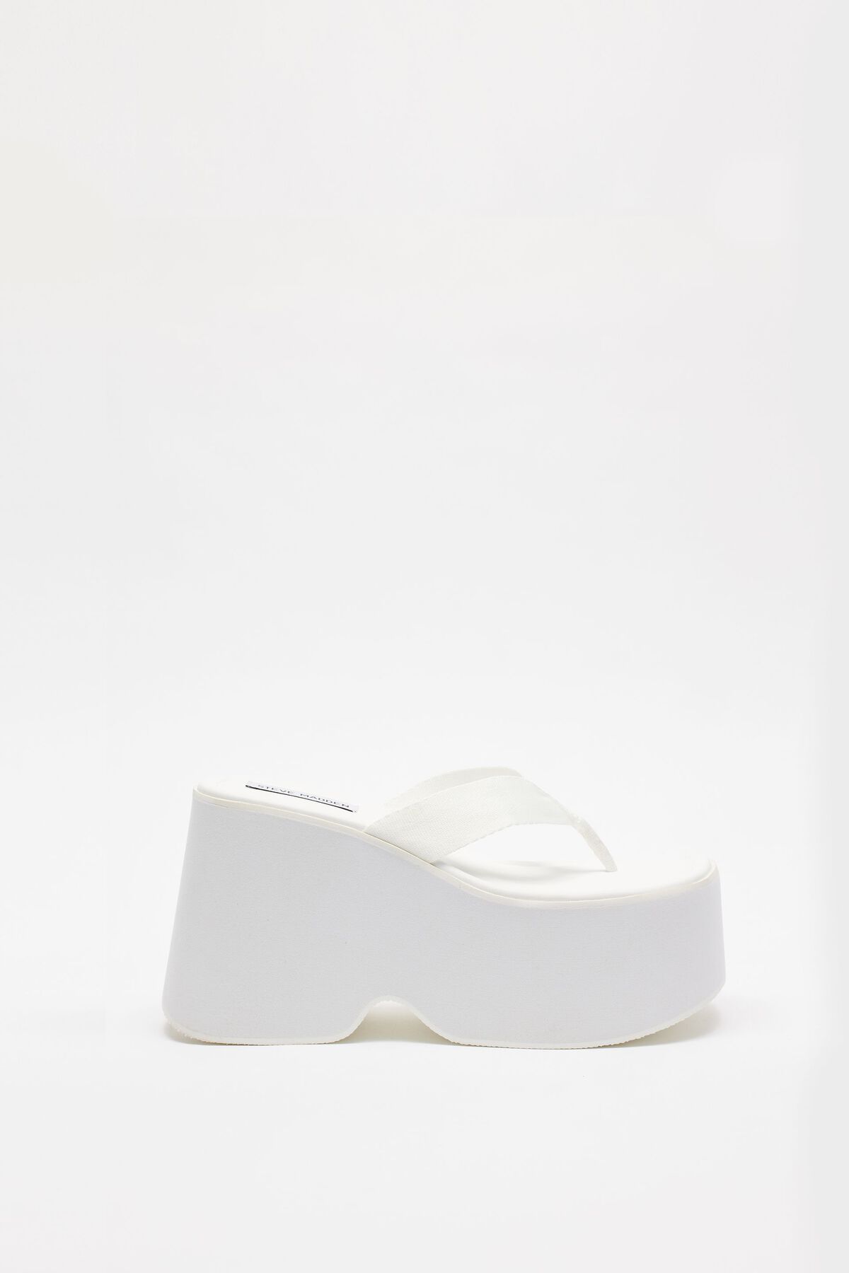 STEVE MADDEN Gwen Platform Sandal White | Garage