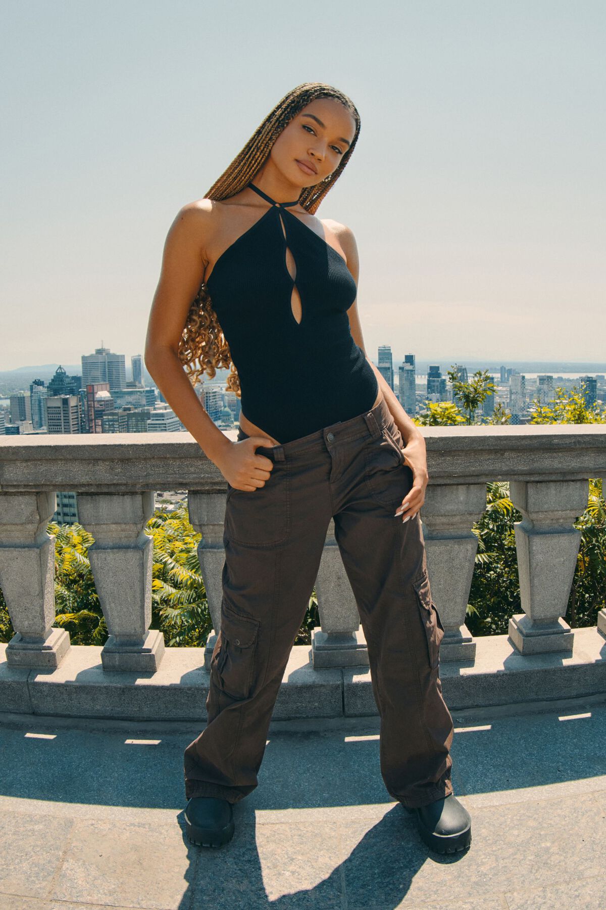 Chicago Low Rise Cargo Pant Brown Garage