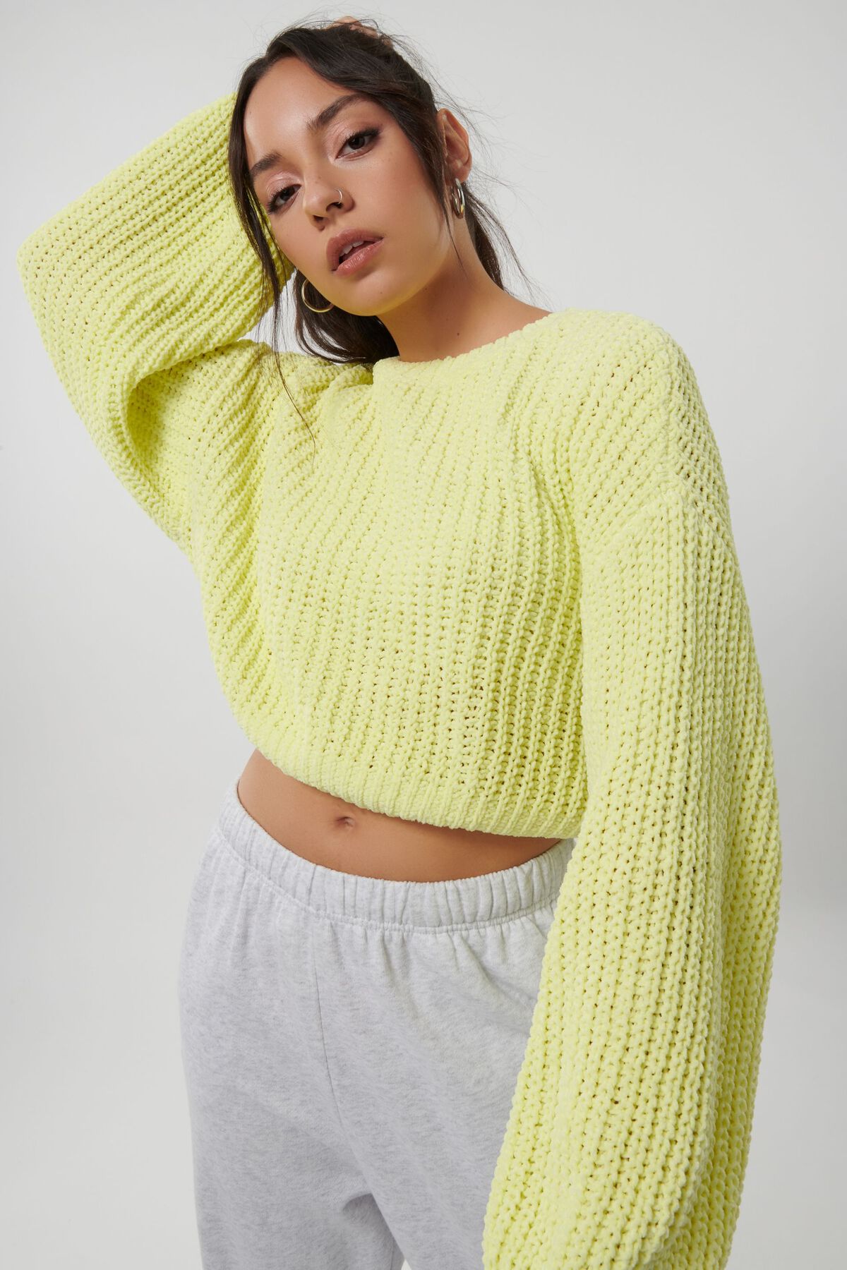 Garage Chenille Crew Neck Sweater. 1