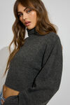 Spongy Cropped Turtleneck