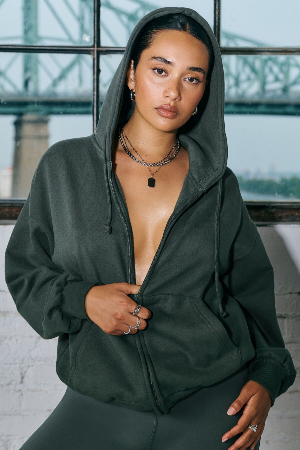 UltraFleece Full Zip Hoodie Gray | Garage