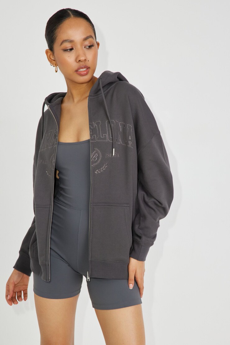 Oversized Hoodie Zippie Black | Garage