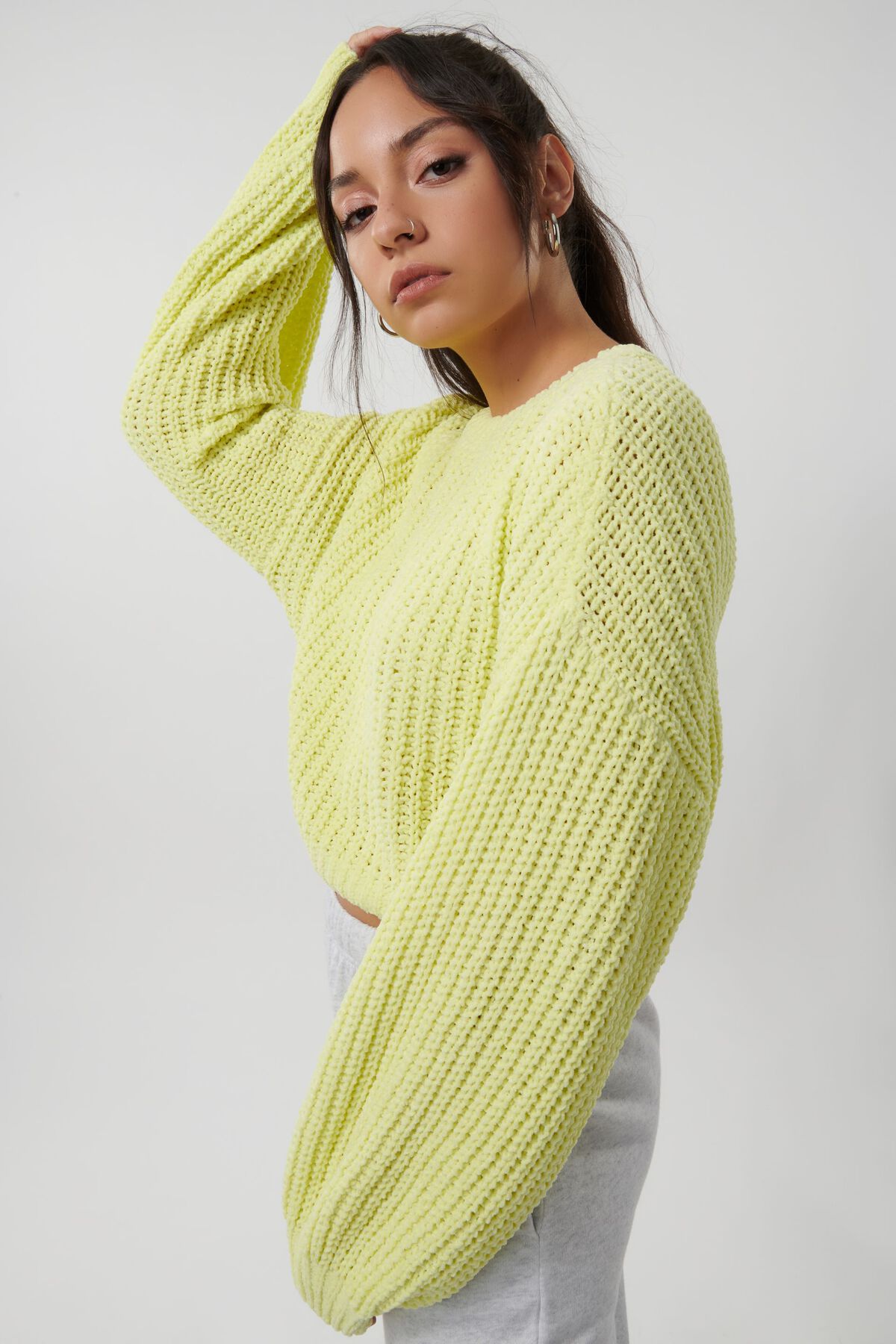 Garage Chenille Crew Neck Sweater. 2 Garage Chenille Crew Neck Sweater. 2