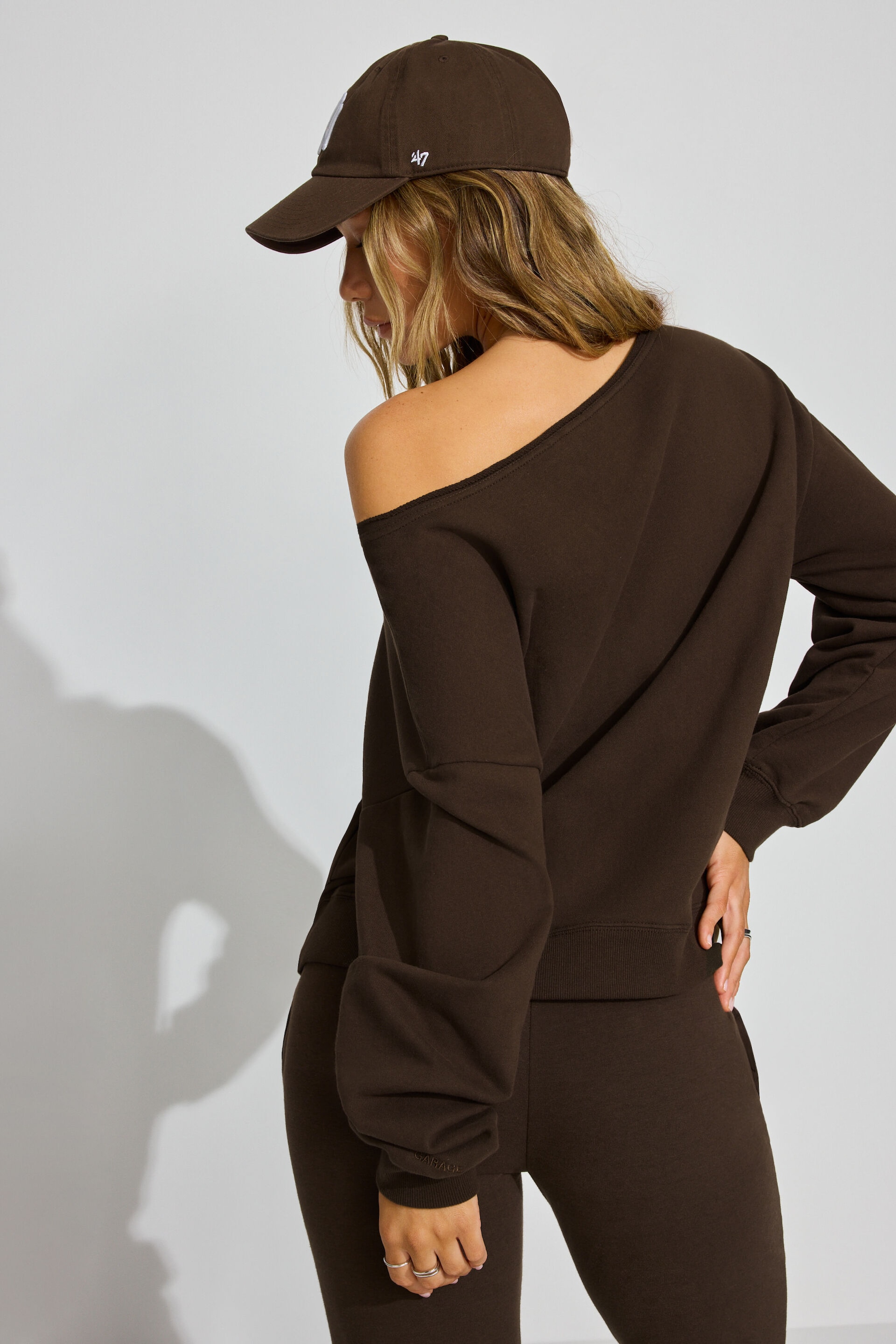 SoftTerry Off Shoulder Sweatshirt