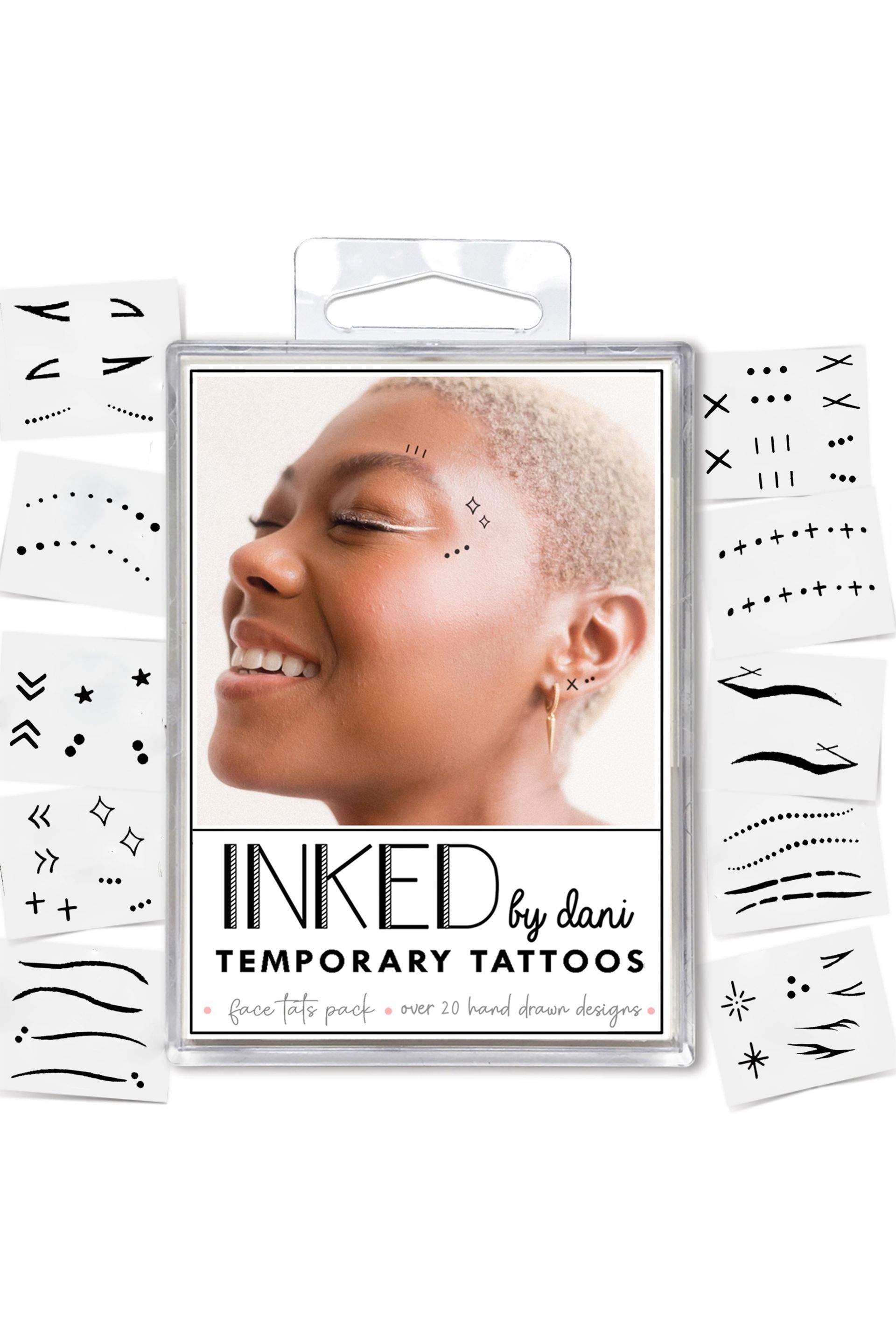 Garage INKED by Dani Temporary Face Tattoo Set Shop Midtown