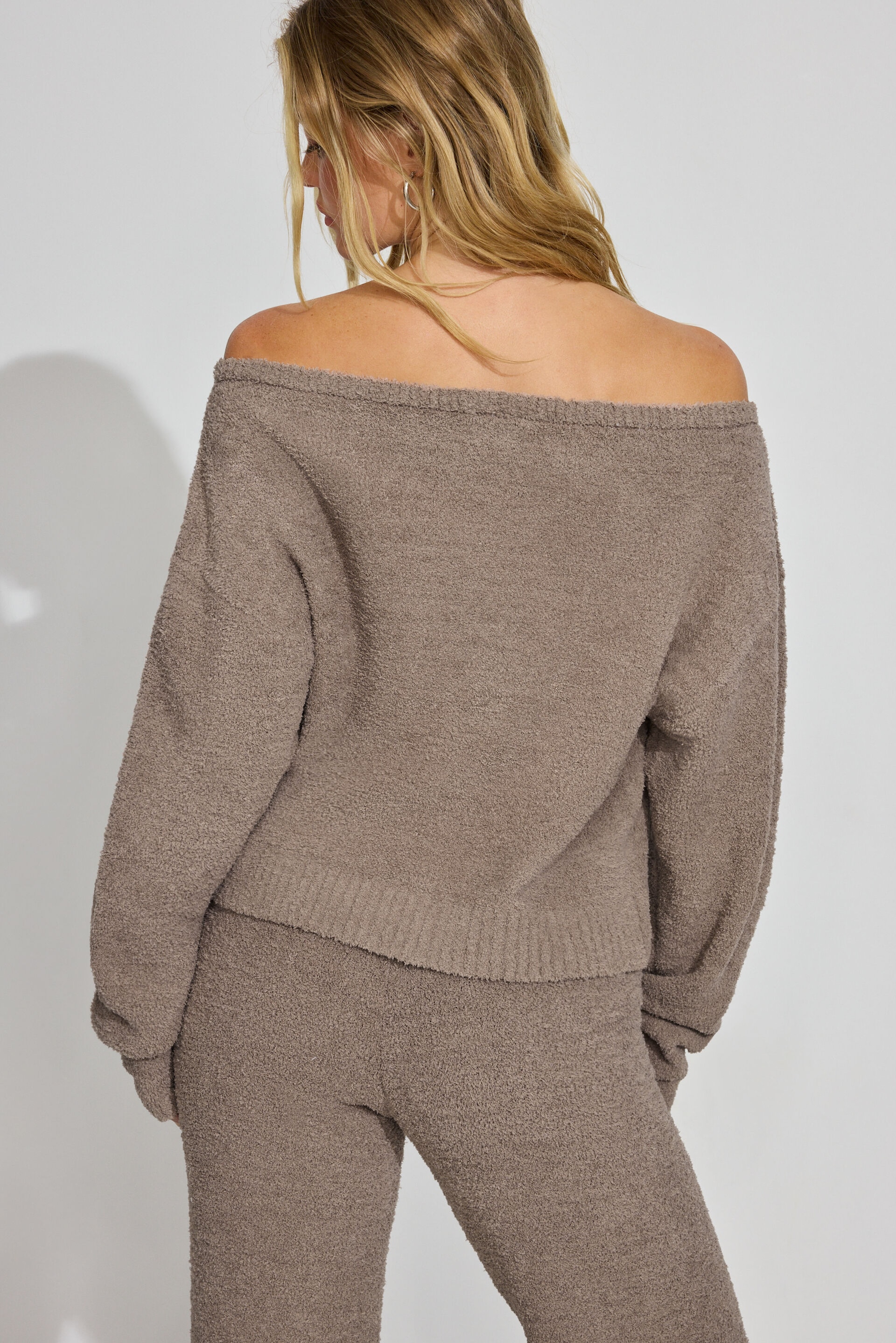Plush Off Shoulder Sweater